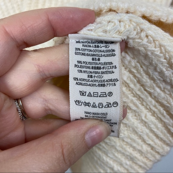 Free people eleven knit cream turtleneck sweater - Picture 9 of 9